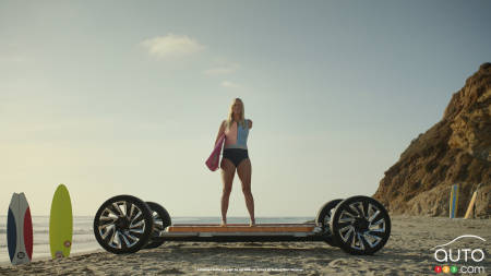 Image from Everybody In ad campaign, with pro surfer Bethany Hamilton